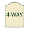 Signmission Designer Series Sign-4-Way, Tan & Green Heavy-Gauge Aluminum Sign, 24" x 18", TG-1824-24374 A-DES-TG-1824-24374 - alternate 1